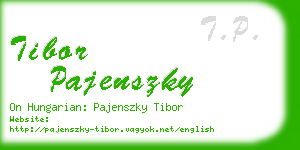 tibor pajenszky business card